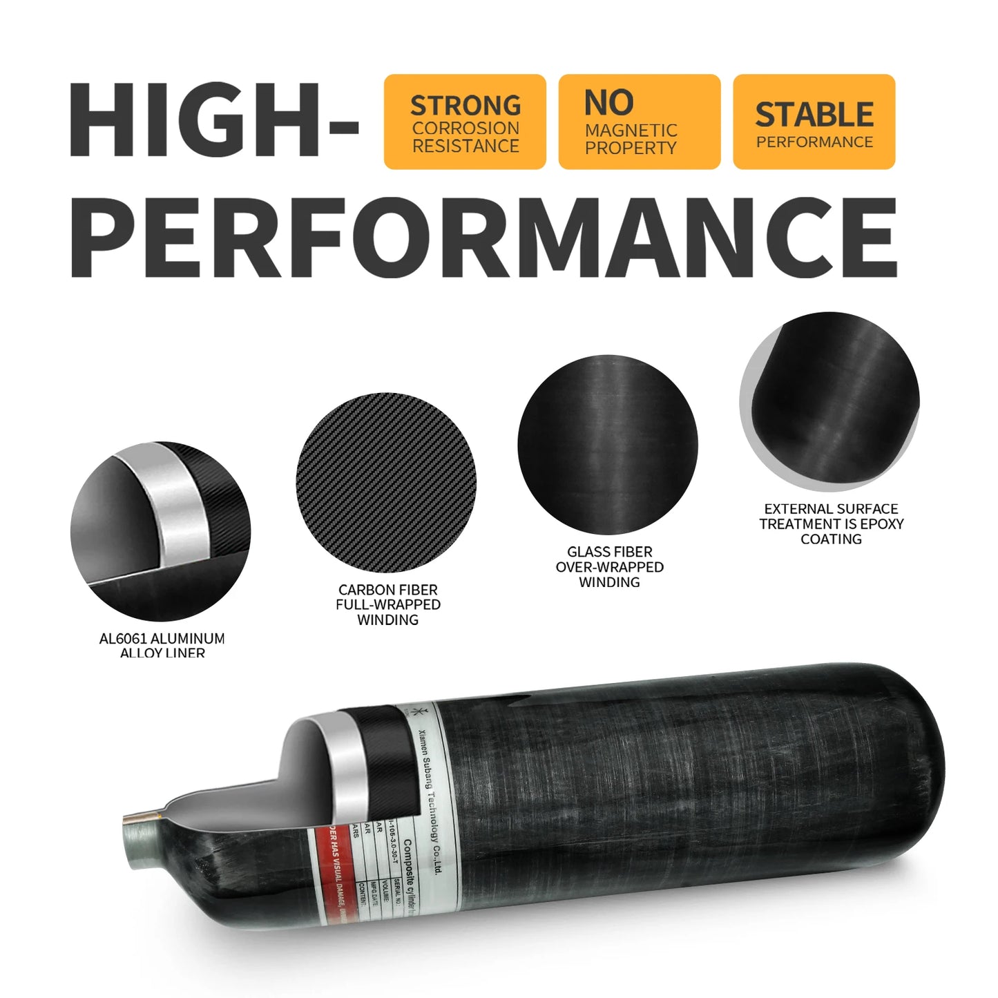 Tuxing delivers a reliable 3L Carbon Fiber Cylinder that elevates your deep‑sea adventures with confident high‑pressure performance.
