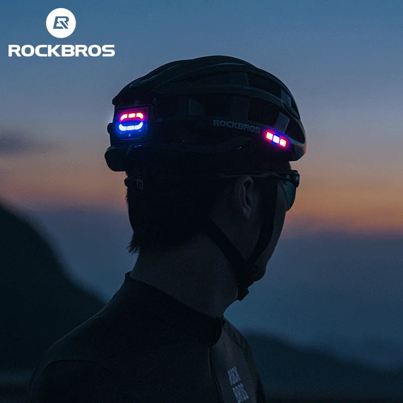 ROCKBROS USB Rechargeable Front Light Helmet for Night Cycling
