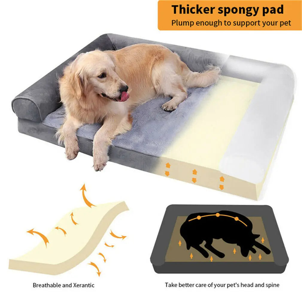 Give your dog veterinary grade comfort with the Bingopawc Extra Large Orthopedic Dog Bed, and you watch him settle in for relaxed, healthier sleep.