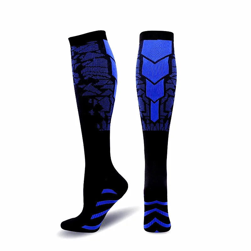 Experience all-day comfort and performance with knee-high compression socks from Brand NONE, designed for you as an athlete and everyday mover, with soft yet supportive fabric that improves your circulation and speeds recovery after workouts.