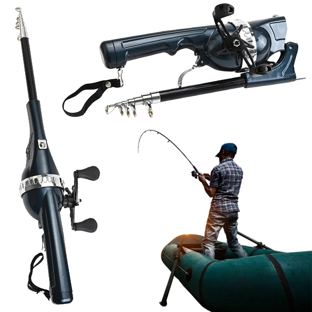 Experience effortless angling on every adventure with the APWIKOGER Telescopic Folding Fishing Rod, a compact, durable tool that folds down for easy travel yet extends for full-size performance on freshwater and saltwater exploits.