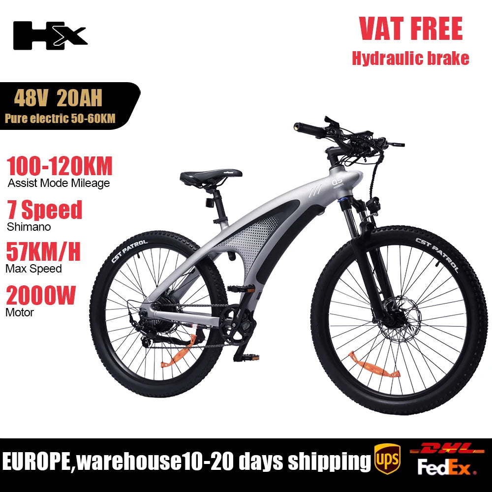 From Huanci, the HX Q5 delivers unstoppable power and rugged capability for serious riders on 27.5 inch wheels.