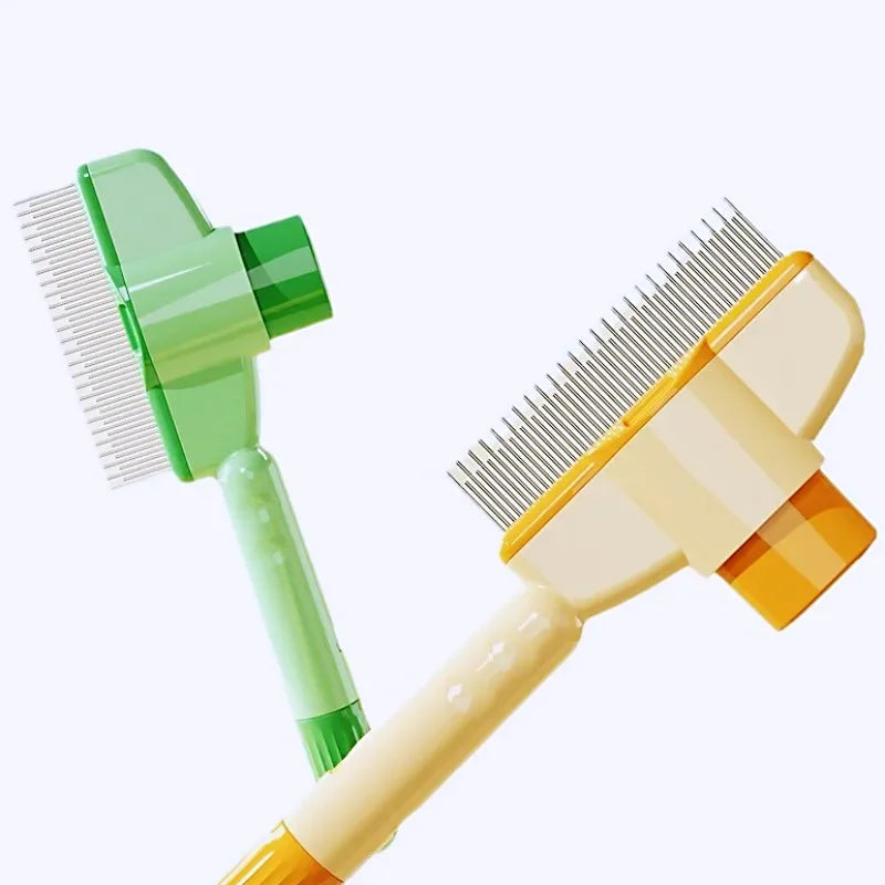 One Button Self Cleaning Dog Comb For Pet Hair Removal Massage Brush