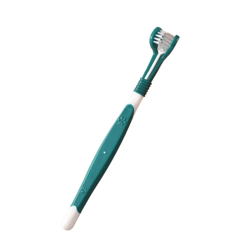 Give your companion brighter teeth and fresher breath with this 3-Sided Pet Toothbrush, a simple, ergonomic tool designed for fast, thorough daily cleaning.