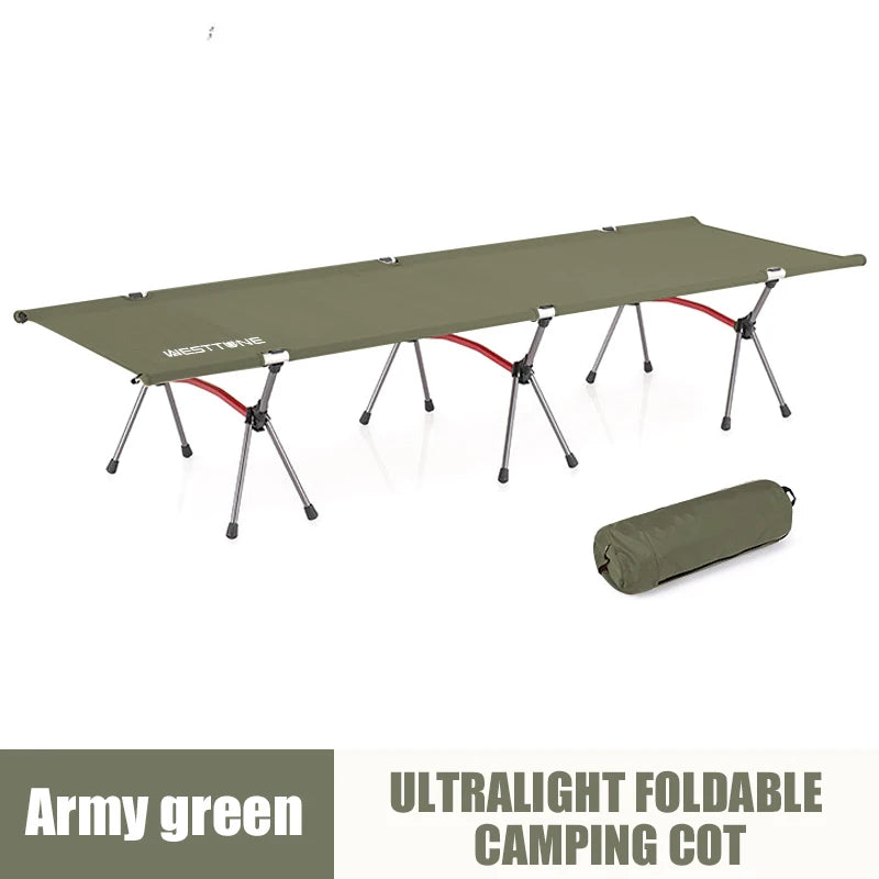 WESTTUNE marching bed, portable folding bed, ultra light aluminum alloy sleeping bed, outdoor camping and travel