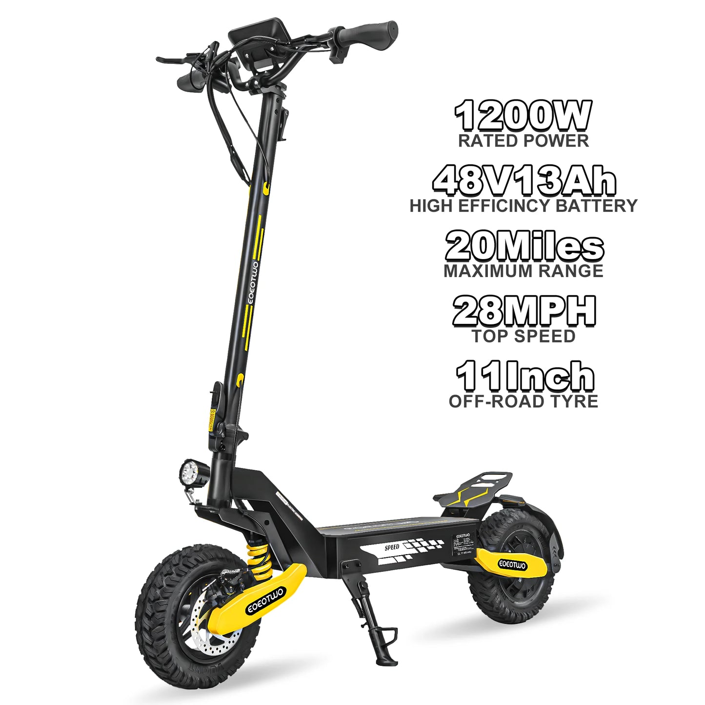 Ride the EOEOTWO GT06 electric scooter, a power-packed off-road marvel designed for speed, stability, and everyday adventures.