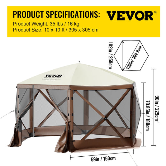 From SucceBuy, elevate your outdoor space with a durable, pop-up camping gazebo that blends shade, privacy, and breeze.
