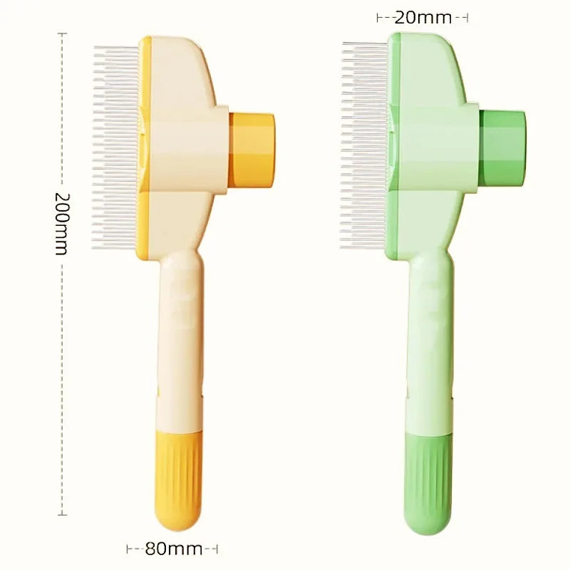 One Button Self Cleaning Dog Comb For Pet Hair Removal Massage Brush