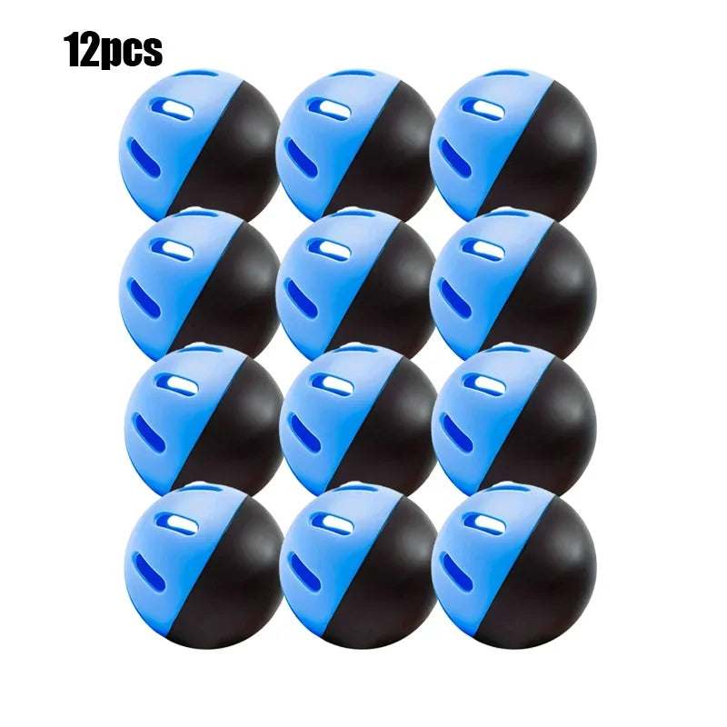 12 Pcs Baseball Soft Practice Balls Perforated Training Balls 2.91 Inches (74mm) For Outdoor Training Eva Hollow Ball Hole Ball