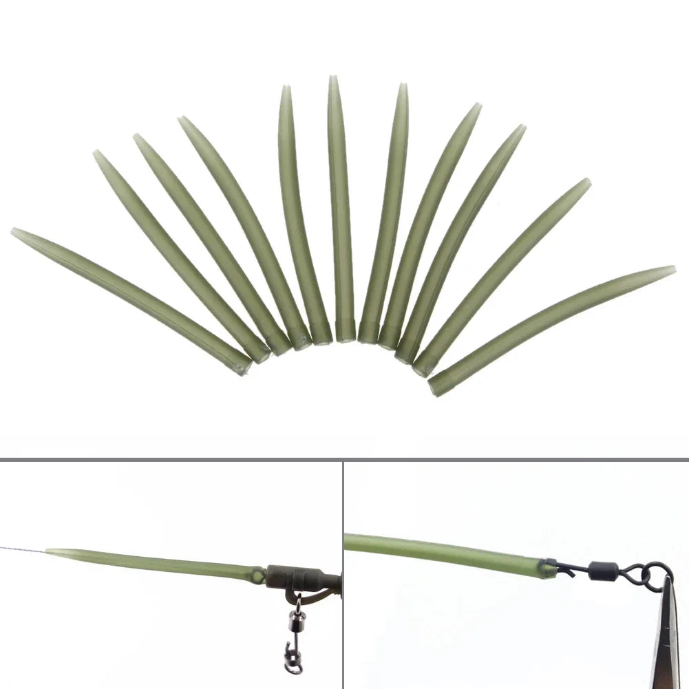 Upgrade your carp fishing setup with APWIKOGERH Quick Change Lead Clips that glide smoothly and prevent tangles.