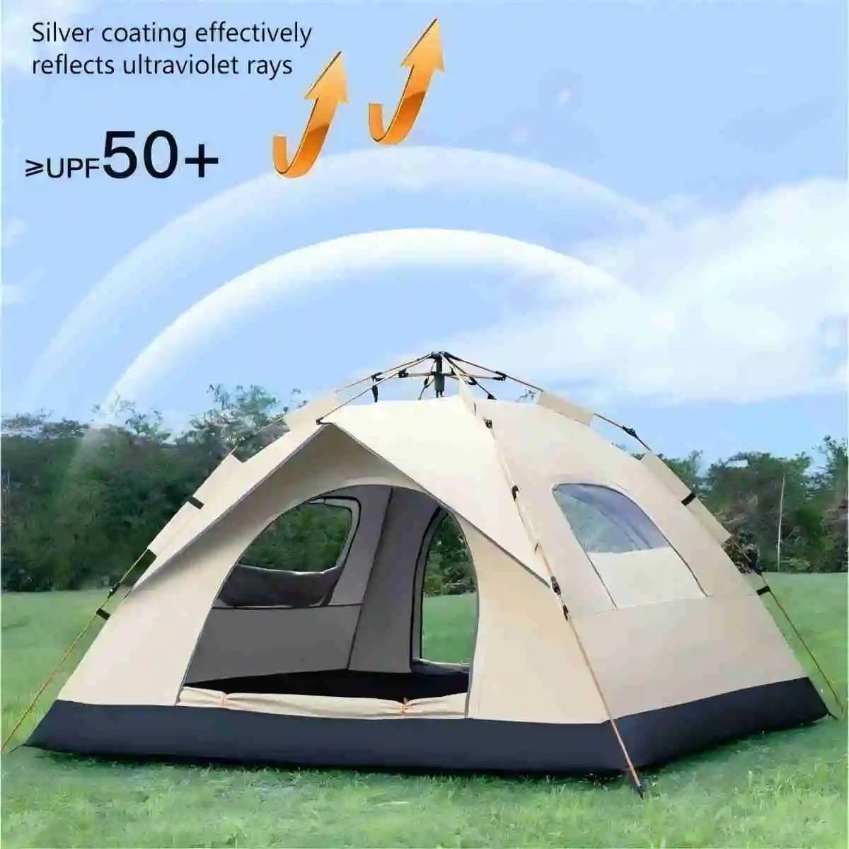 Discover dependable shelter on every adventure with the Pakicetus Outdoor Sunshade Camping Tent that you can deploy in moments for instant protection.
