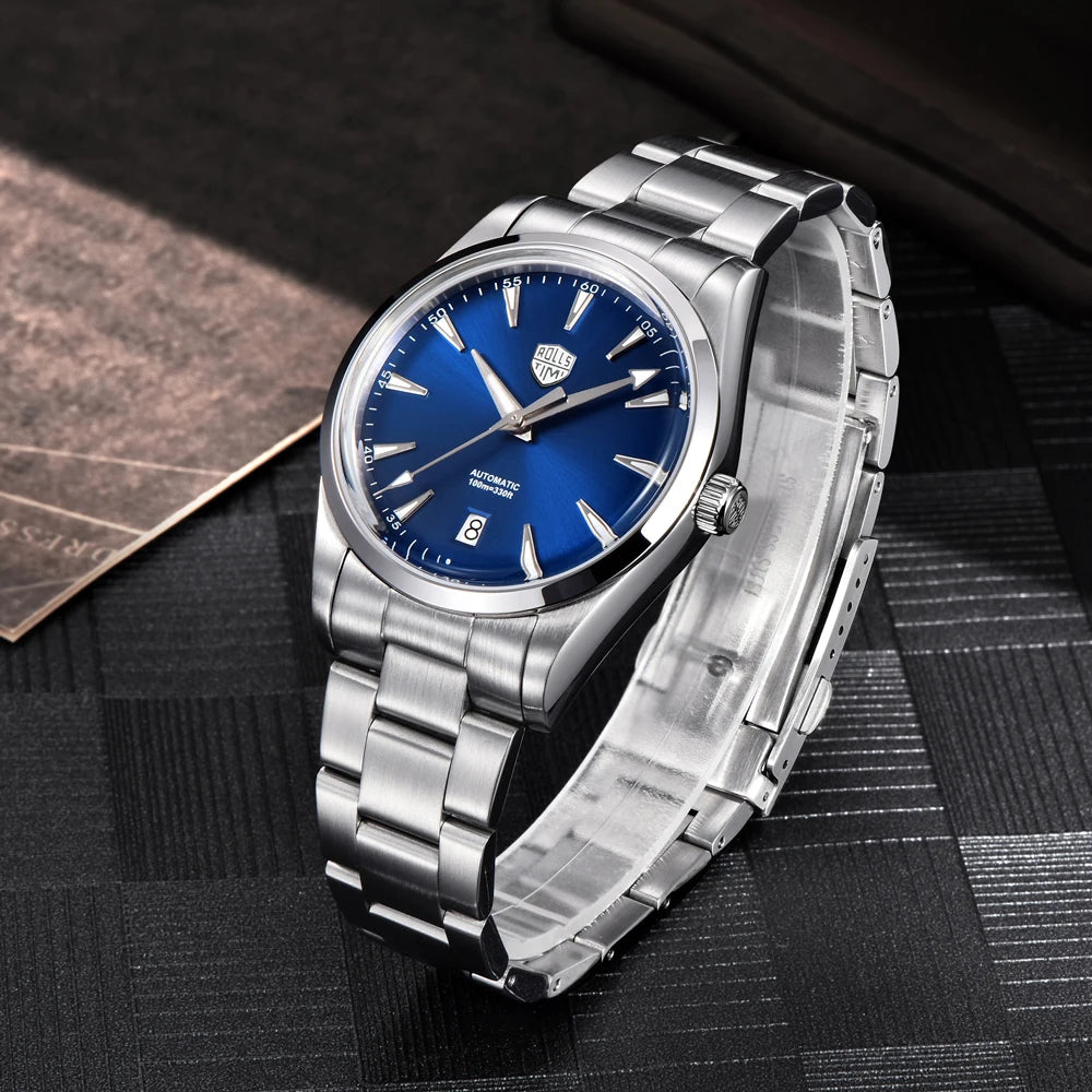 2026 New RollsTimi Men's Watches Top Luxury NH35 Mechanical Wristwatches Automatic Watch For Men AR Sapphire Waterproof Sports