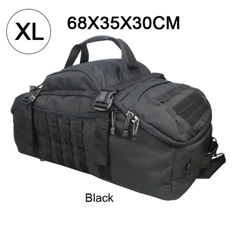 LQARMYCN 3 Way Duffle Bag Large Capacity Waterproof Travel Bag 50x25x20cm