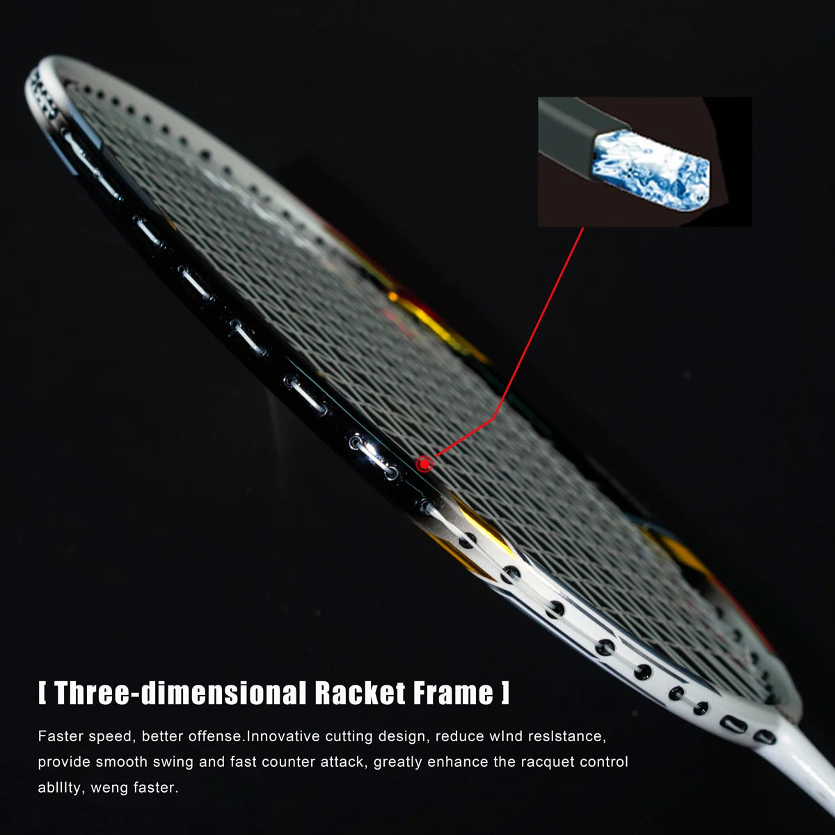 Alpsport 10U Air Elite Pro Badminton Racket Ultra Light For All Skill Levels