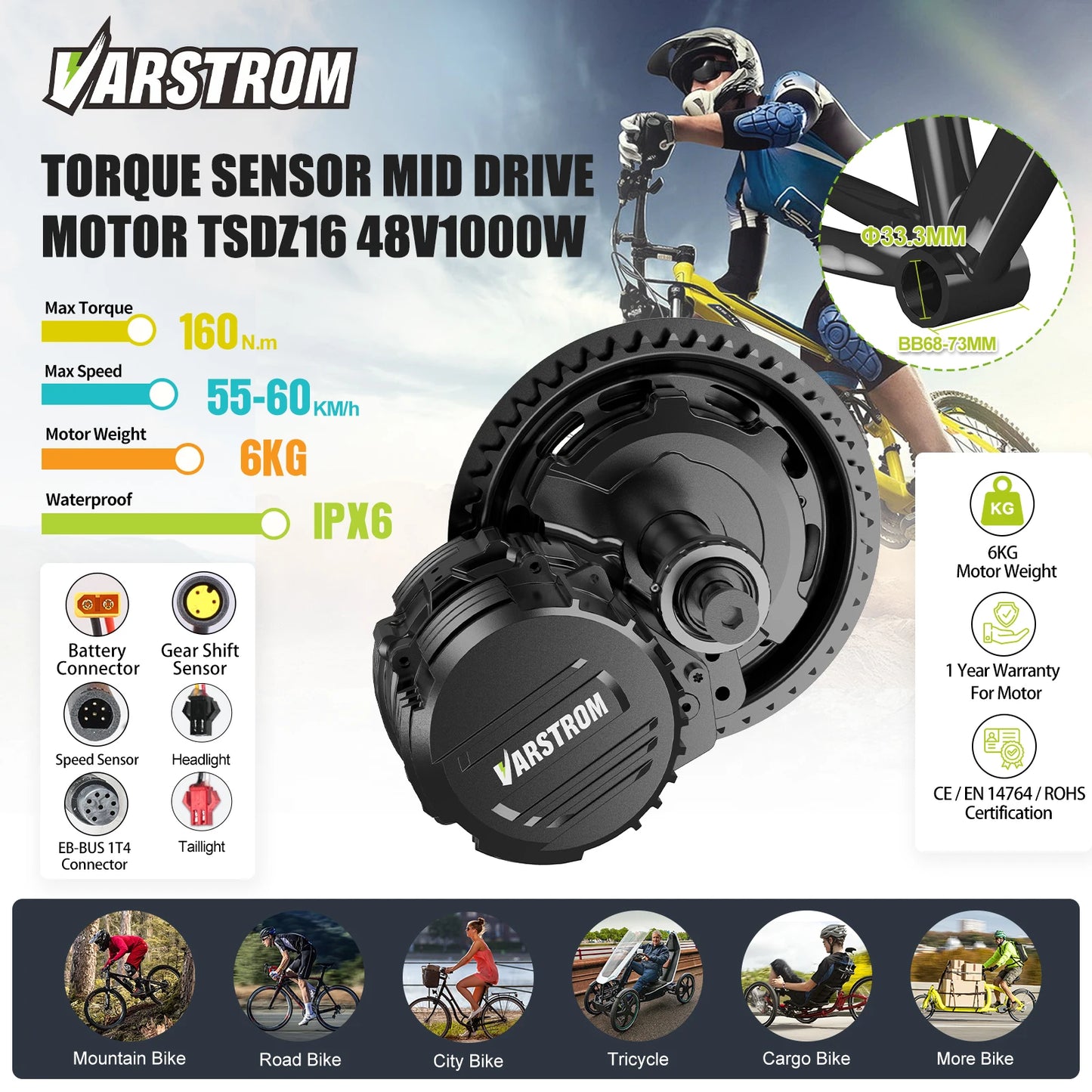 Elevate every ride with Tongsheng TSDZ mid-drive motor kits, delivering natural, powerful pedal assist.