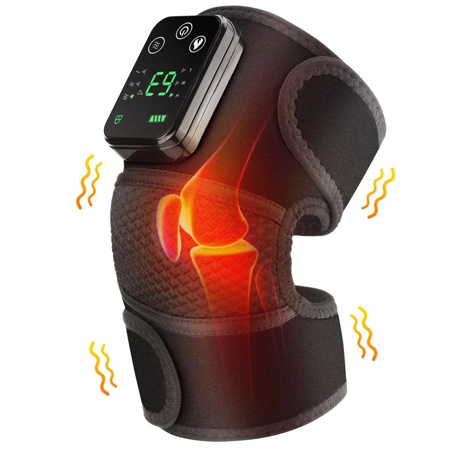Experience targeted relief for your knees and joints with the Intelligent Electric Heating Knee Protection Massage device, a versatile wrap that combines warm therapy and gentle vibration for everyday comfort.
