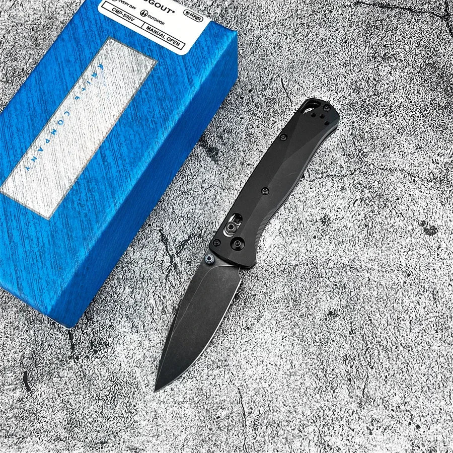 From the DIY Supplies line, the BM 533BK-2 Mini Bugout AXIS folding knife delivers rugged versatility, reliable performance, and compact practicality for outdoor adventures.