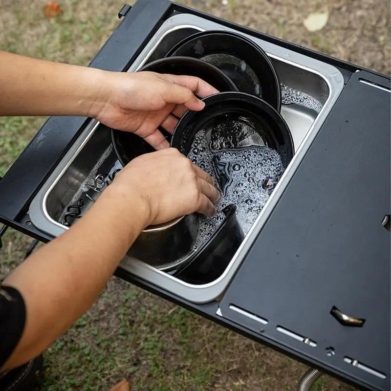 Dikecloud IGT Table Sink Stainless Steel Portable Hand Washing Tank For Picnics