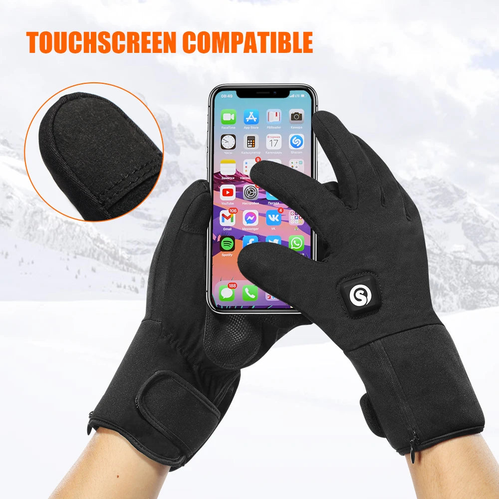 From SNOW DEER, stay warm on every ride with these heated gloves engineered for performance in icy conditions.