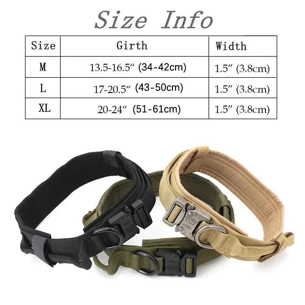 PETRAVELCN Dog Training Collar Set Adjustable Tactical Collar And Leash