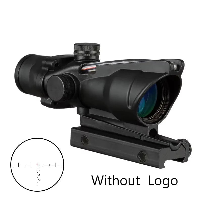 Bestsight 4X32 Rifle Scope Red Dot Illuminated Etched Reticle