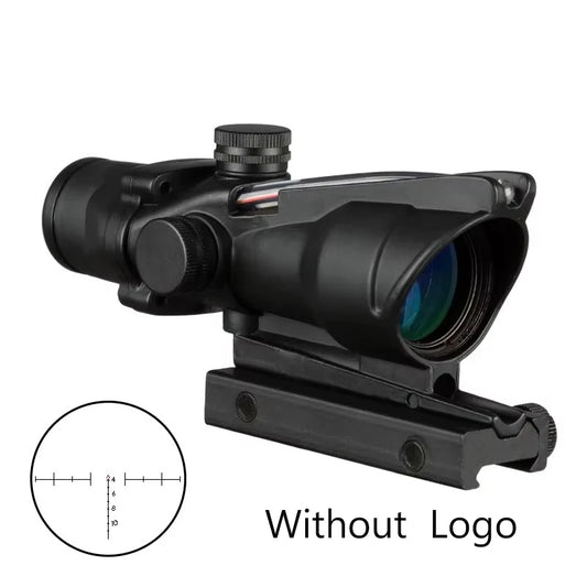 Bestsight 4X32 Rifle Scope Red Dot Illuminated Etched Reticle